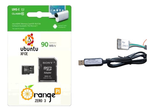 Starter Kit P Orange Pi Zero 3: Cable Term Usb+microsd Linux