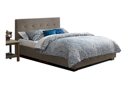 Set Base Recámara Alba King Size Lino Gris Cama Set