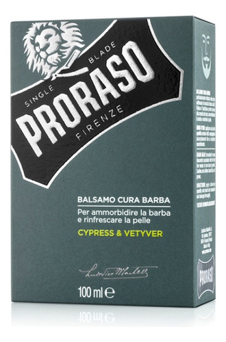 Balsamo Para Barba Protector Y Reparador 100 Ml Proraso Fragancia Amaderada