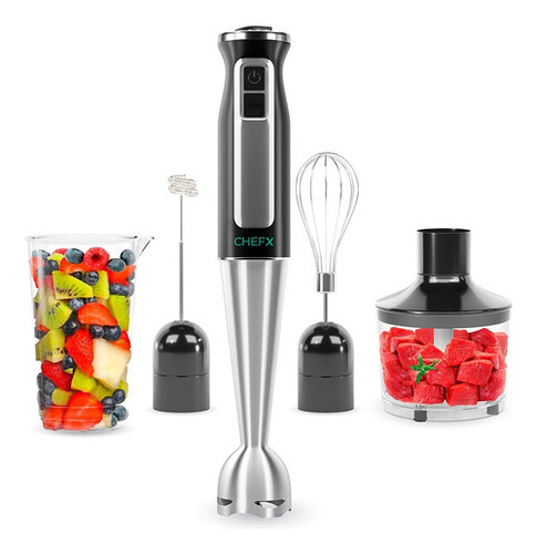 Chefx 5-in-1 Immersion Blender - 9 Speed Ultra Powerful St