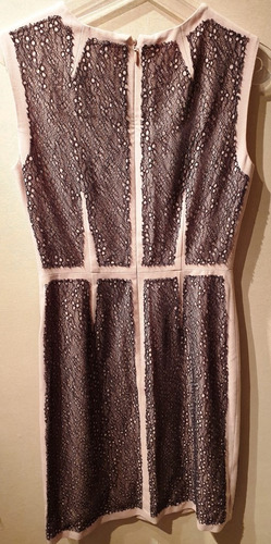Vestido De Mujer Rosa Y Negro Talle 6 Bcbg Maxazria
