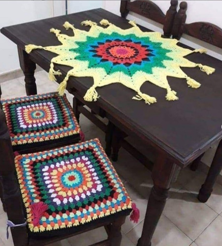 Camino De Mesa Mandala Crochet Tejidoscayso