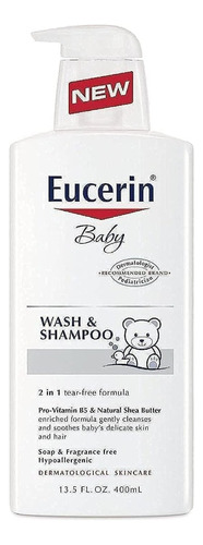 Eucerin Wash & Shampoo Para Bebés 400ml