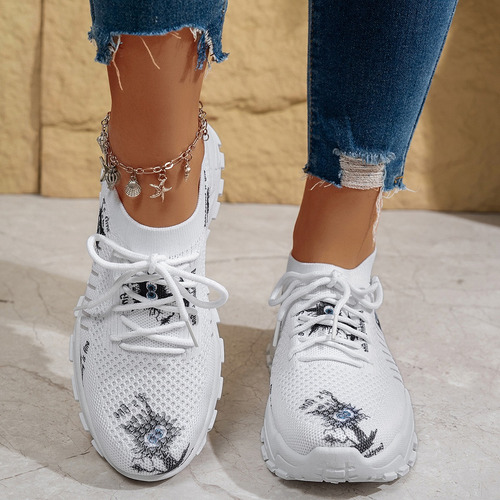 Zapatos Deportivos Casuales Transpirables De Moda Para Mujer