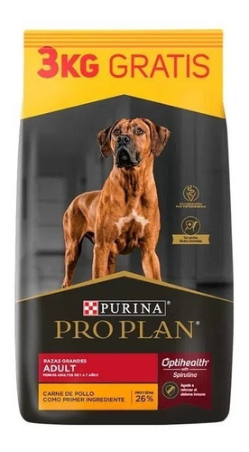 Pro Plan Perro Adulto Raza Grande X 15 + 3 Kg 