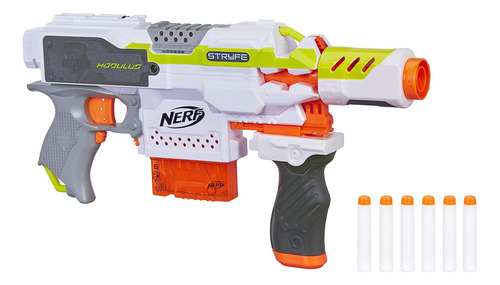Nerf Modulus Stryfe (exclusivo De Amazon), Blanco