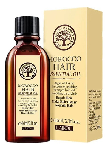 Aceite Marroquí Para El Cuidado Del Cabello, 60 Ml, Mejora E