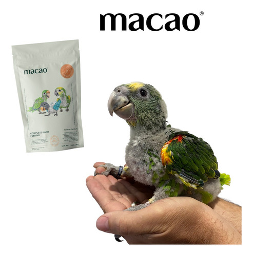 Alimento Macao Loro Amazona Cacatúa, Papilla 1k+ Croqueta 1k