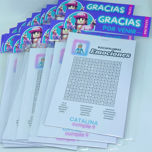 30 Sopas De Letras Roblox Nena Para Souvenir De Cumpleaños