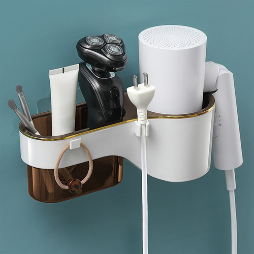 Secador De Pelo P Rack Punch Para Baño, Montaje En Pared, 10