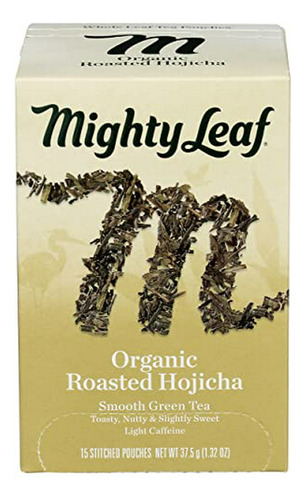Té Verde Hojicha Orgánico Mighty Leaf 15 Unidades
