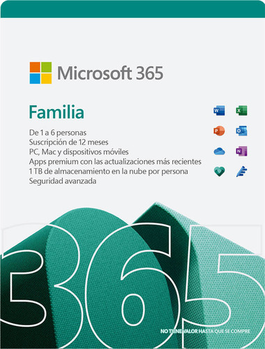 Microsoft Office 365 Familia 12 Meses