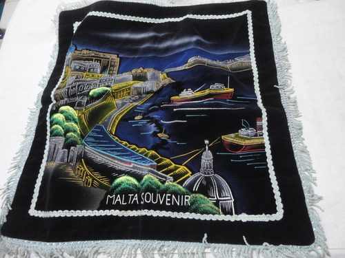 Souvenir Antiguo Tapiz-  Recuerdo De Malta 