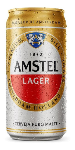 Imagem 1 de 3 de Pack Cerveja Amstel Lager Lata 269ml - 12 Unidades