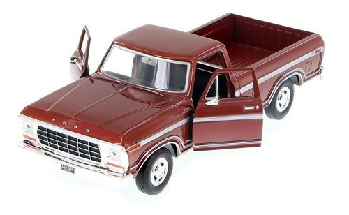 Ford F150 1979 Escala 1/24 Cafe Caja Larga