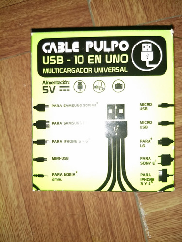 Cable Pulpo 10 En 1