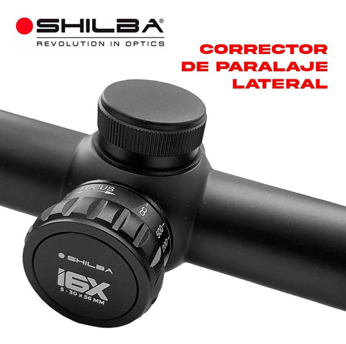 Imagen 5 de 10 de Mira Shilba I6x Mildot 5-30x56 B4a Tubo 30 Paralaje Luz