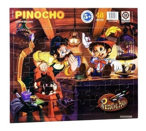 Rompecabezas Puzzle Pinocho X 48 Piezas  Ruibal Art. H508