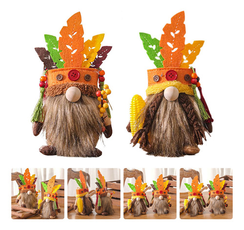 Adornos De Cabeza Enana Para Decoración Otoñal De Halloween,
