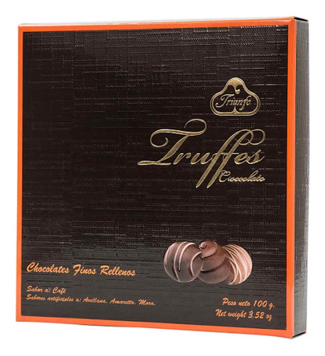 Chocolates Estuche Trufas Surtidas Triunfo X 100 Gr