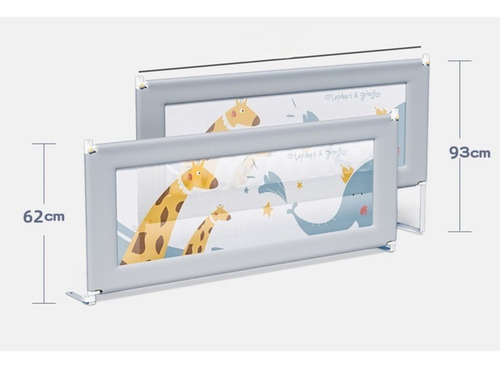 Grade De Proteção Cama Infantil Com D Regulagem Altura 145cm