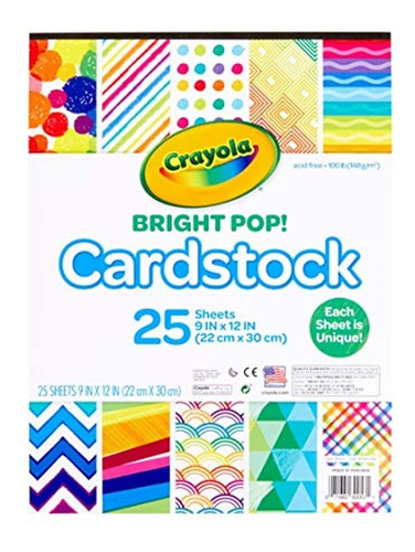 Crayola Cartulina De Colores, 25 Unidades