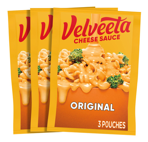 Velveeta Salsa De Queso Original (bolsas De 4 Onzas, 3 Unida