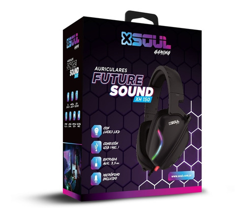 Imagen 7 de 10 de Auriculares Gamer Microfono Luces Ps4 Xbox Xsoul Xh150 Cuota