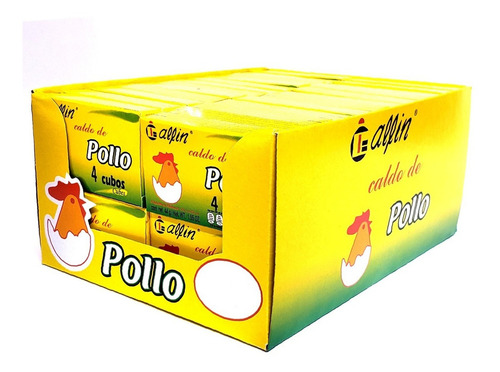 Consomé De Pollo Galfin Exhibidor Estuches 4 Y 8 Cubos