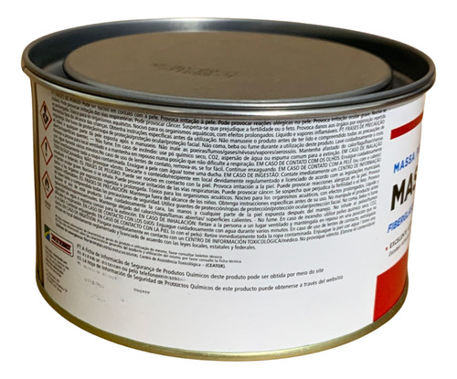 Limpeza Massa Poliester Com Fibra De Vidro 750g Maxi Rubber