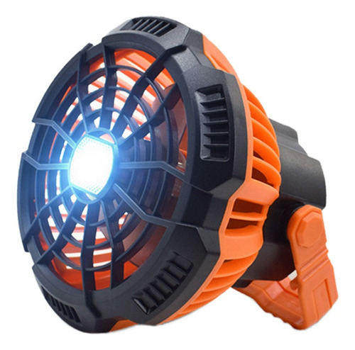 Ventilador Portátil For Acampar Con Lámpara Led,