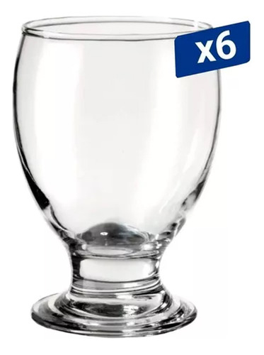 Copa Noruega Rigolleau Agua Vino X 6 !!! Vasos Copas Color Transparente