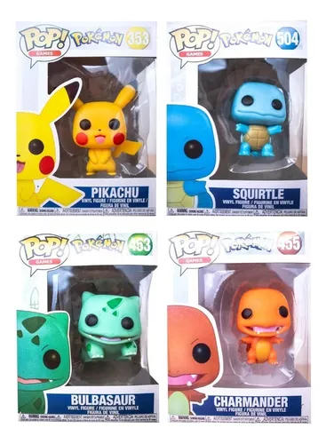 Pokemon Combo X4 Pikachu Set Juguetes Simil Funko Pop Bolas