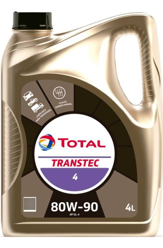 Aceite Transmisión Total Transtec 4 80w-90 4 Litros Api Gl4