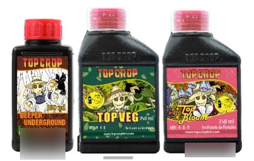 Combo Top Crop Deeper 100ml + Top Veg 250ml+ Top Bloom 250ml