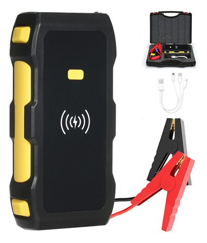 1 Arrancador De Coche.power Bank Portátil 1200a 12v Con Luz