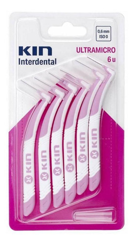 Escova Kin Interdentária Ultramicro (0,6mm - Iso0) - Rosa