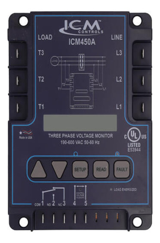 Icm Controls | Monitor De Voltaje De Linea | Icm450a