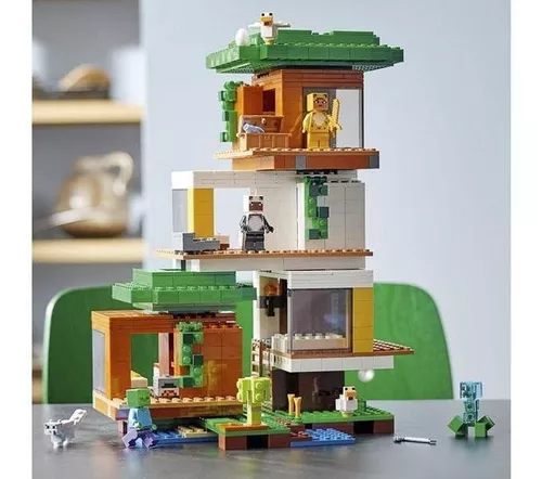 LEGO Minecraft A Casa de Árvore Moderna - 909 Peças