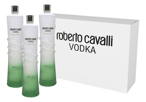  Caja Vodka Roberto Cavalli Neutro 0,70lts Y Romero 1l