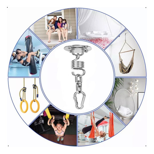 Ganchos De Techo For Colgar Hamaca Trx Yoga Sus, 12 Piezas