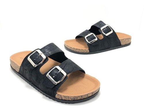 Sandalias Ojotas Moda Livianas Cómodas 2 Hebillas Sr 2053