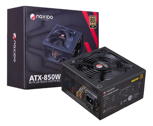 Fuente Naxido Atx-850w 80 Plus Gold Color Negro
