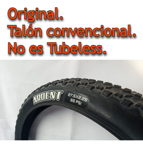 Imagen 2 de 9 de Llanta Mtb Maxxis Ardent 27.5*2.25. Talón Convencional.