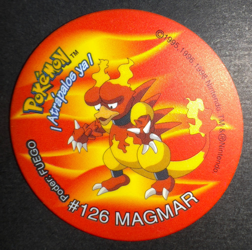Taps 2 Pokemon De Frito Lay - #126 Magmar - 1999 Original