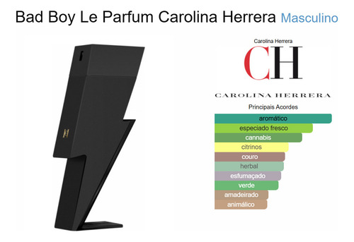 Perfume Bad Boy Le Parfum Carolina Herrera Edp Masculino 50ml