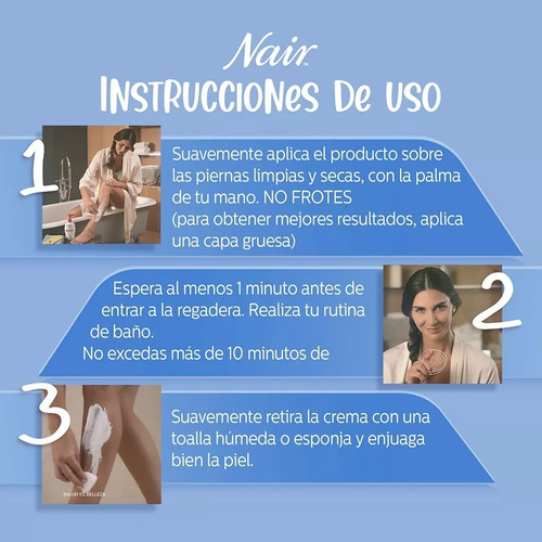 Nair Crema Depiladora Shower 357 Gr Coconut Piel Sensible
