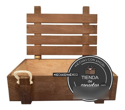 Set De 1 Caja Cofre Grill Color Café.