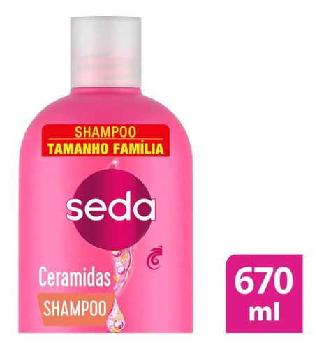 Shampoo Seda Cocriações Ceramidas 670ml Tamanho Família 