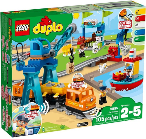 Set De Construcción Lego Duplo Tren De Carga 105 Piezas